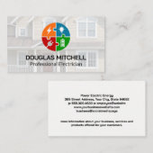 Elektricien-Logo | woonhuis Visitekaartje (Voorkant / Achterkant)