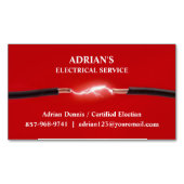elektricien magnetisch visitekaartje (Voorkant)