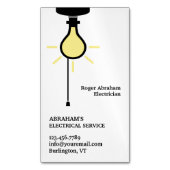 elektricien magnetisch visitekaartje (Voorkant Verticaal)