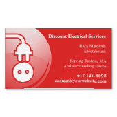 elektricien magnetisch visitekaartje (Voorkant)