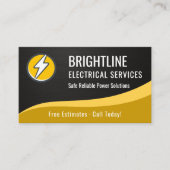 Elektricien Metaal Visitekaartje (Voorkant)