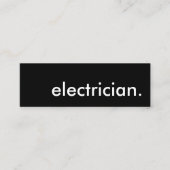 elektricien. mini visitekaartje (Voorkant)