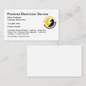Elektricien Modern Design Visitekaartjes (Voorkant / Achterkant)