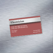 Elektricien Modern Ontwerp Magnetisch Visitekaartje (Voorbeeld)