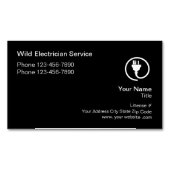 Elektricien Modern Uniek Magnetisch Visitekaartje (Voorkant)
