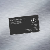 Elektricien Modern Uniek Magnetisch Visitekaartje (Voorbeeld)