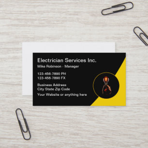 Elektricien Modern Visitekaartjes Design