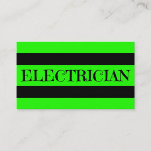 Elektricien Neon Green Visitekaartje