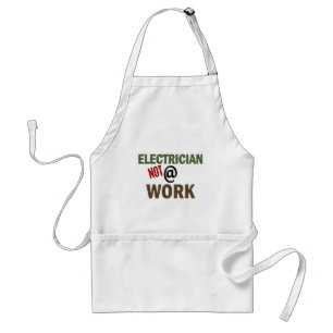 elektricien NIET op het werk Standaard Schort