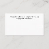 Elektricien Nieuwe Eenvoudige Visitekaartjes (Achterkant)