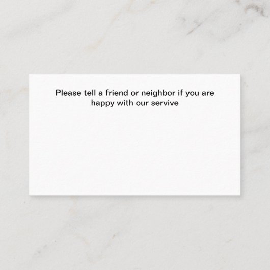 Elektricien Nieuwe Eenvoudige Visitekaartjes (Achterkant)