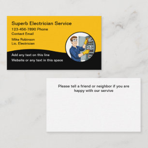 Elektricien Nieuwe Eenvoudige Visitekaartjes