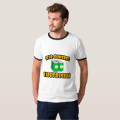 elektricien op bier t-shirt (Voorkant volledig)