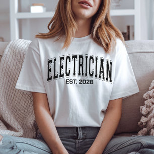 Elektricien Papa T-shirt Aangepast Cadeau voor Ele