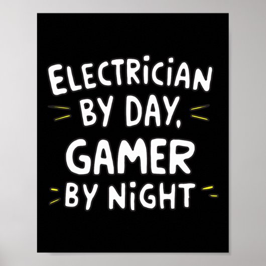 Elektricien Poster (Voorkant)