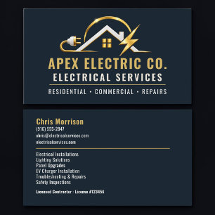 Elektricien Professionele Diensten Visitekaartje