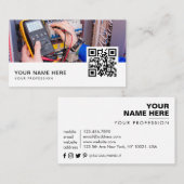 Elektricien QR-code Visitekaartje (Voorkant / Achterkant)