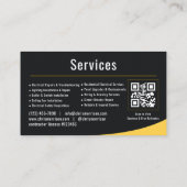 Elektricien QR-code Visitekaartje (Achterkant)