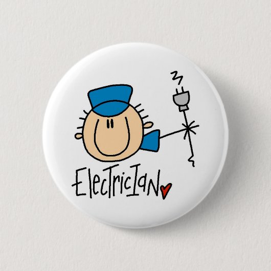 Elektricien Ronde Button 5,7 Cm (Voorkant)