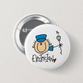 Elektricien Ronde Button 5,7 Cm (Voorkant /achterkant)