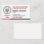 Elektricien Service Visitekaartje (Voorkant / Achterkant)
