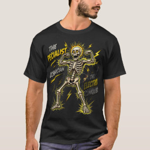 Elektricien Skelet Spieren Spannen T-shirt