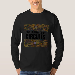 Elektricien Spanning Elektro Arbeider Circuits T-shirt