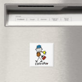 Elektricien Stickfiguur Magneet (Insitu (Vaatwasser))