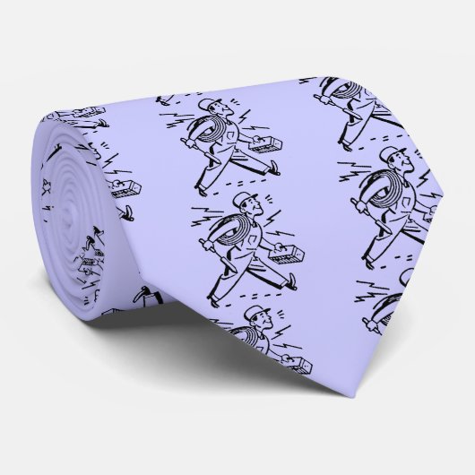 elektricien stropdas (Opgerold)