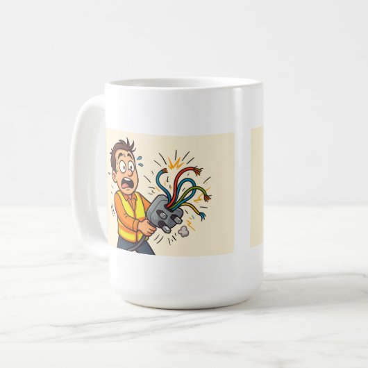 Elektricien thee / koffie mok (Voorkant links)