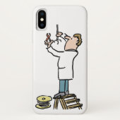 Elektricien thema cartoon Case-Mate iPhone case (Achterkant)