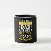Elektricien vader grappig cadeau mok (Midden)