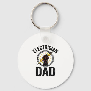 Elektricien Vader Vintage Gravure Vector T-shirt O Sleutelhanger