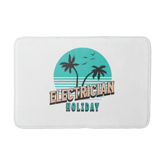 Elektricien Vakantie Badmat (Voorkant)