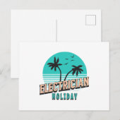 Elektricien Vakantie Briefkaart (Voorkant / Achterkant)