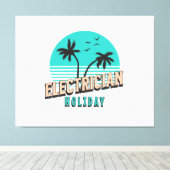 Elektricien Vakantie Canvas Afdruk (Insitu (Houten vloer))