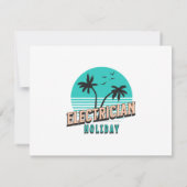 Elektricien Vakantie Kaart (Achterkant)