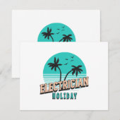 Elektricien Vakantie Kaart (Voorkant / Achterkant)