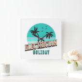 Elektricien Vakantie Vierkante Klok (Huis)
