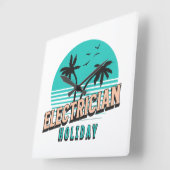 Elektricien Vakantie Vierkante Klok (Hoek)