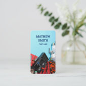 Elektricien verticaal visitekaartje (Staand voorkant)