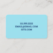 Elektricien verticaal visitekaartje (Achterkant)