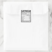elektricien vierkante sticker (Tas)