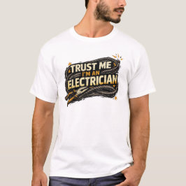 Elektricien Vintage Tang Kabel Industrieel Tee T-shirt