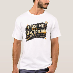 Elektricien Vintage Tang Kabel Industrieel Tee T-shirt