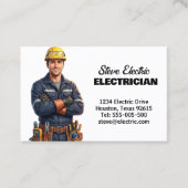 Elektricien  visitekaartje (Voorkant)