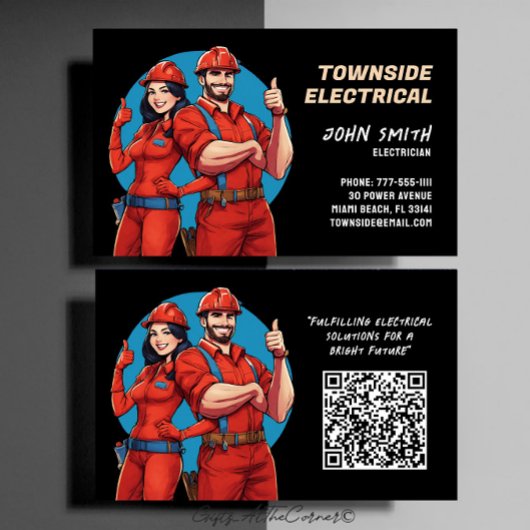 elektricien visitekaartje