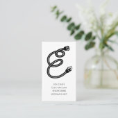 elektricien visitekaartje (Staand voorkant)