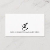 elektricien visitekaartje (Achterkant)
