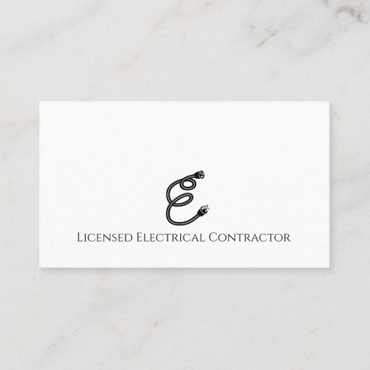 elektricien visitekaartje (Achterkant)